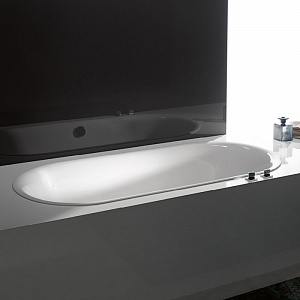 Ванна стальная Bette Lux Oval 180*80*45 BetteGlasur® Plus, с шумоизоляцией, антислип